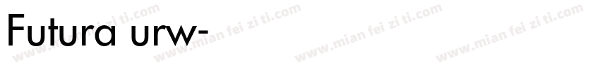 Futura urw字体转换